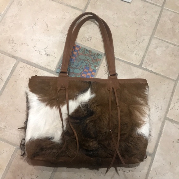 Miow- Custom Calf Hair Bag- New - Picture 7 of 10